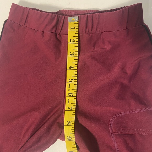 Piper Tights by SmartPak Red Pull On Equestrian Leggings Grip For Saddle Sz Lg - Picture 9 of 10